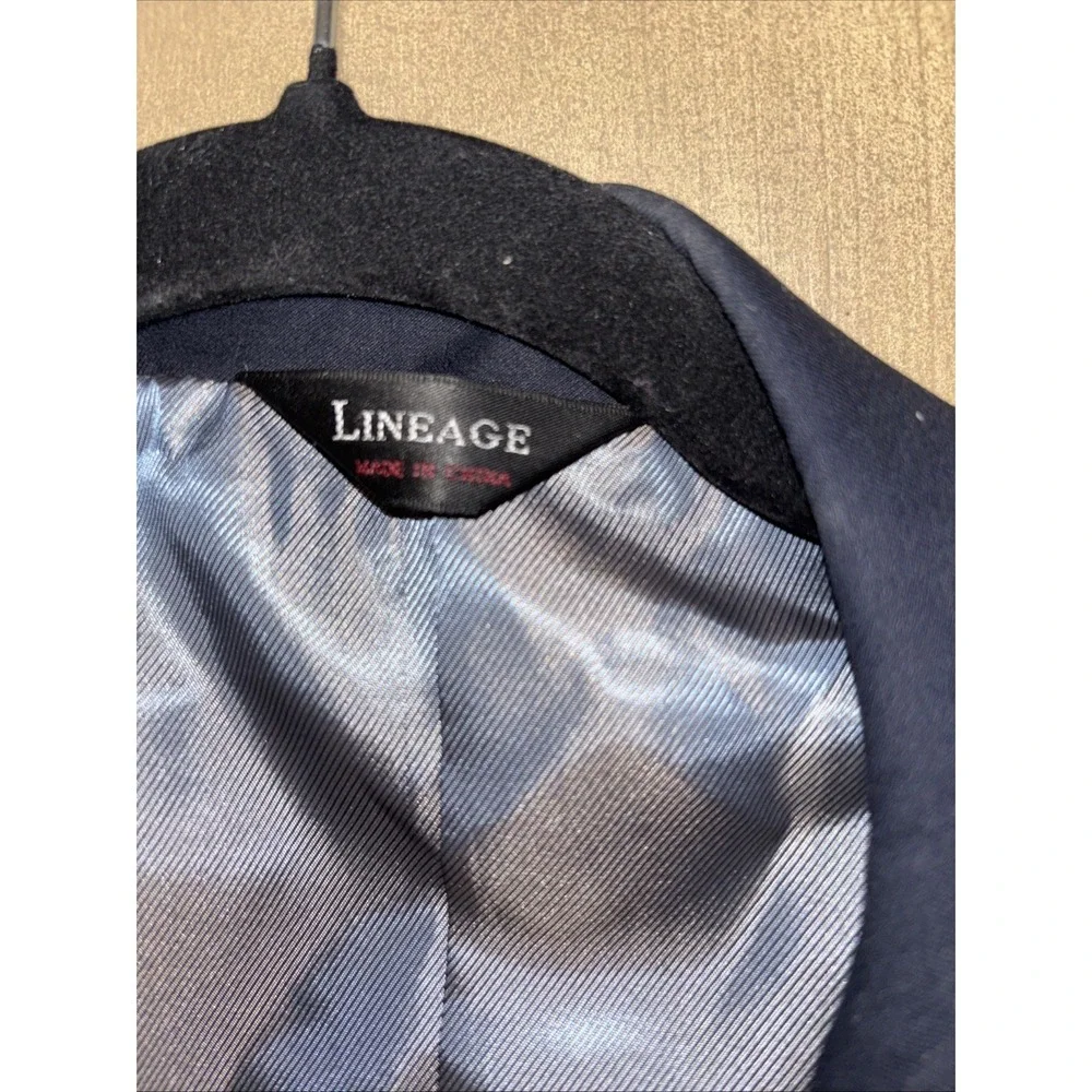 LINEAGE Milan New York Sport coat Mens Size‎ 40S Navy Blue